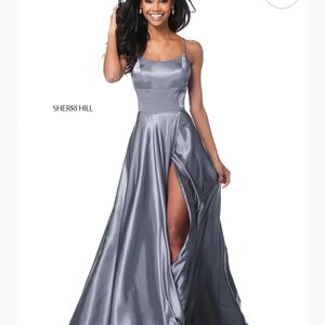 Sherri Hill Style 51631 in Gunmetal
